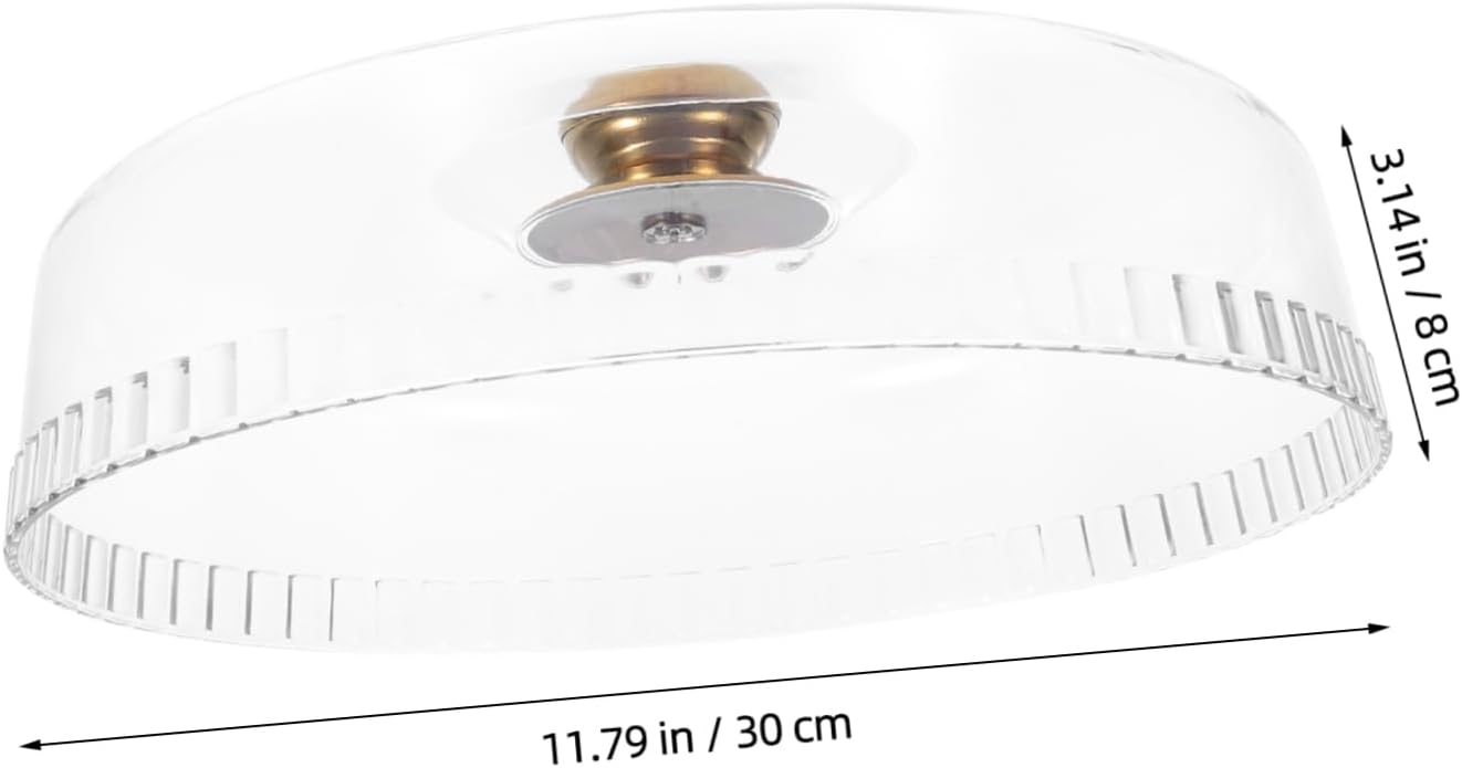 Cabilock Transparent Cake Dome Acrylic Dessert Cloche for Food Preservation and Display for Cakes and Pastries at Parties and Gatherings