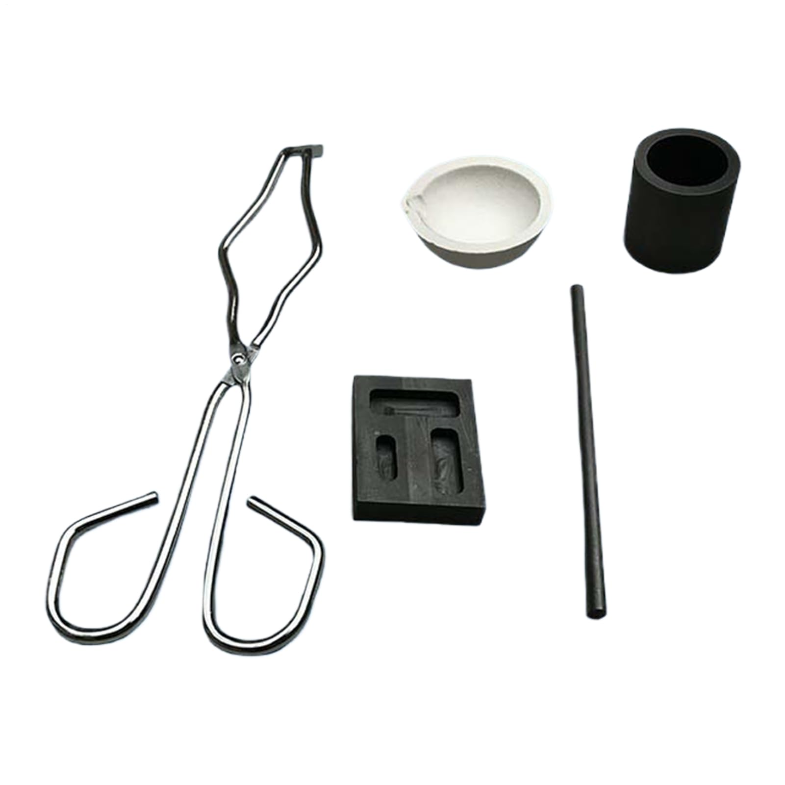 Kit de creuset en graphite pour fusion de métaux avec moules à lingots et pinces