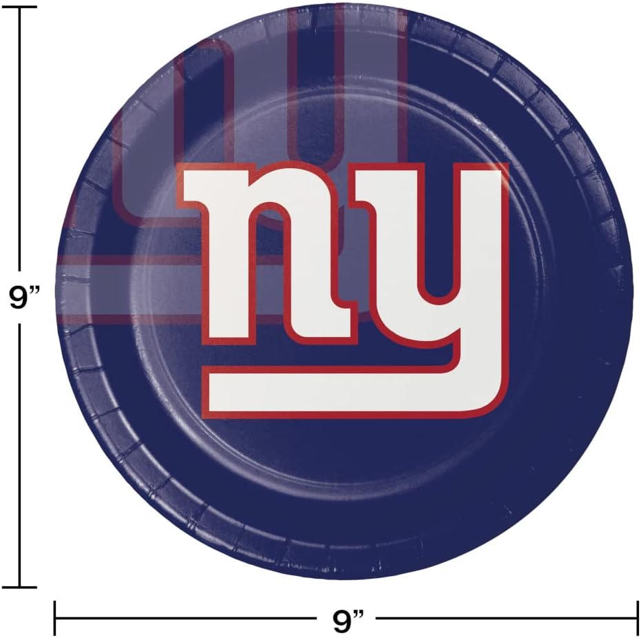 New York Giants Tailgating Kit, 48 ct, Officially Licensed