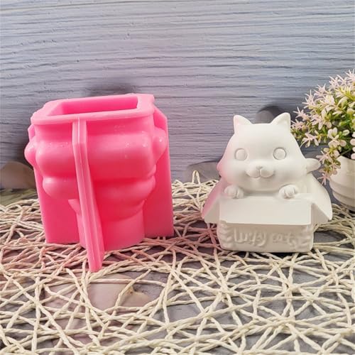 Moule silicone chat haute précision résine et chocolat durable