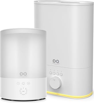 2.5L Top Fill & Cool Mist Humidifier Bundle Quiet, Easy-to-Clean, Long-Lasting Air Comfort for Bedrooms & Large Rooms
