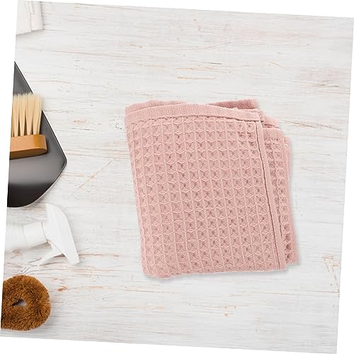 Toallas de cocina de algodón absorbentes SHOWERORO con textura waffle de 6 piezas 3