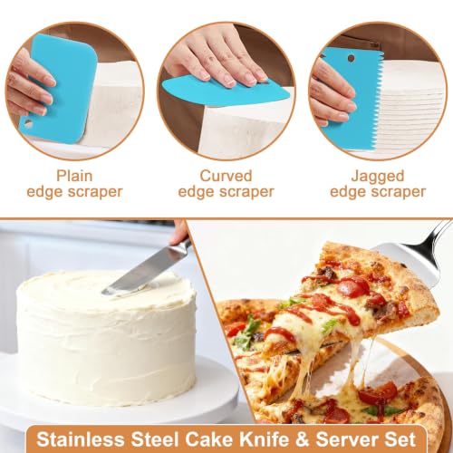 BEWOS Springform-Backform-Set 139-Teilig – 11/18/23/26 cm Antihaftbeschichtete Kuchenbackformen, Spülmaschinenfest, inklusive Backpapier… – Ansicht 6