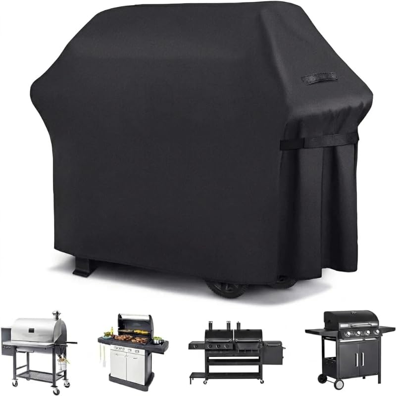 Gas Grill Cover for Coleman NXT 300, Outdoor BBQ Grill Cover with 420D Oxford Fabric, Silver-Coated Lining, Adjustable Windproof Straps and Hem Cord