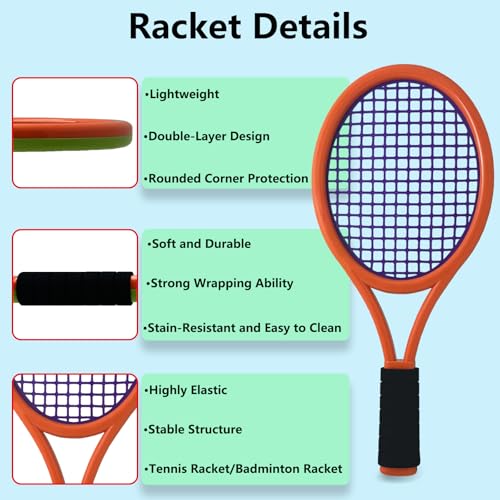 Raqueta de tenis infantil ligera de 17 pulgadas miniatura 6