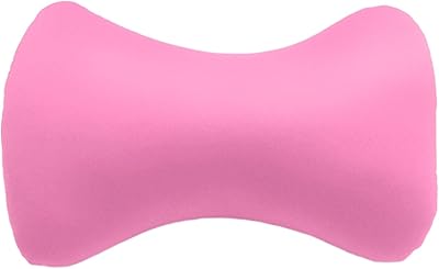 Microbead Roll Pillow, Comfort Mochi Squish Tube Bolster Cushion, Squishy Back Head Neck Support Sleeping Throw Pillows for Travel Home Sofa Bed - Pink