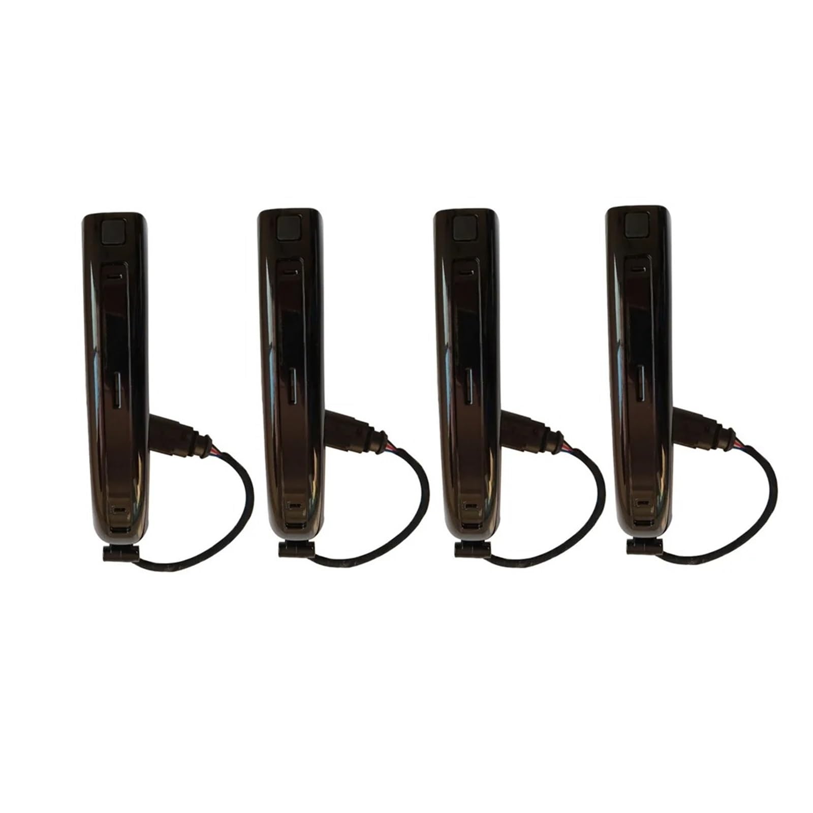 Punxdda 4Pcs New Black Car Exterior Door Handle For Q7 2007-2015 4L0837205a 4L0837205b 4L0837207a Sensor Exterior Door Handle(4Pcs New Black)