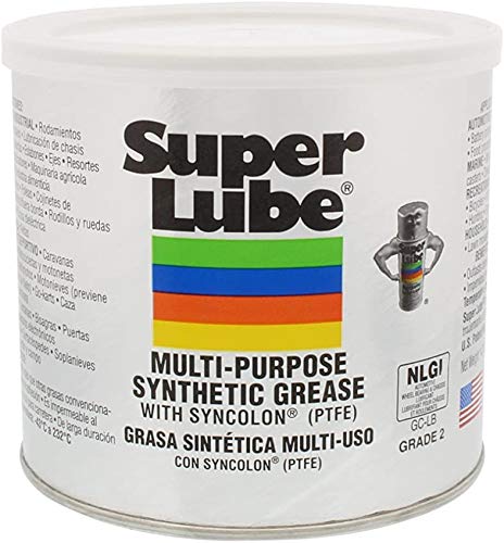 Super Lube 41160 Synthetic Grease (NLGI 2), 14.1 oz Canister, Translucent White - New Version