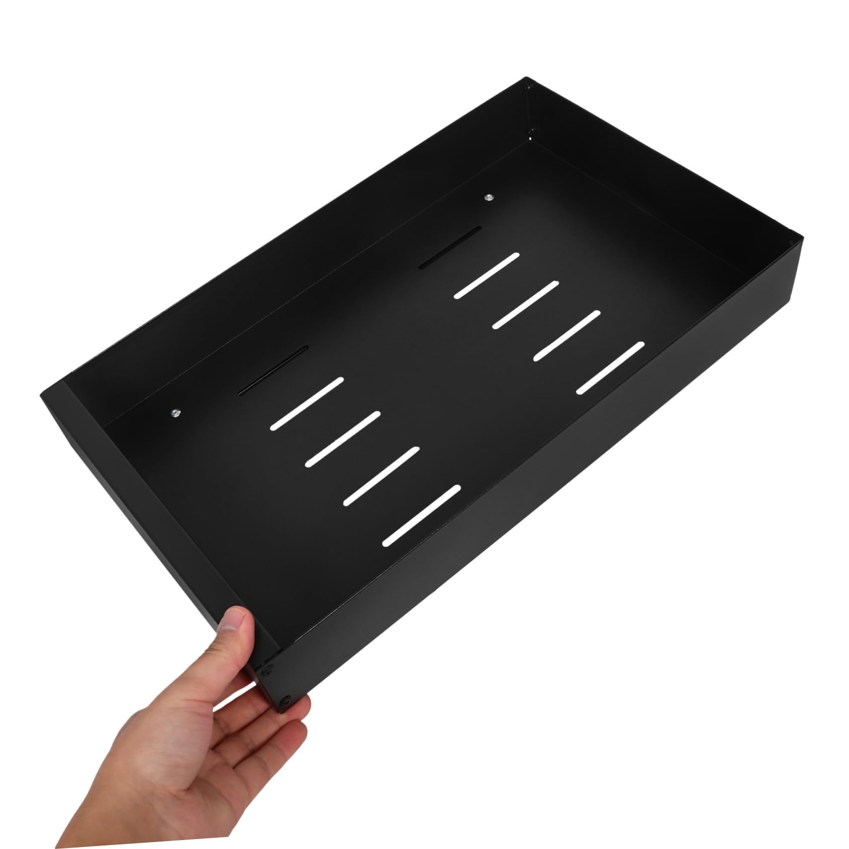 PRETYZOOM Cesta Extraíble para Platos de Acero al Carbono Negra | Divisor Ajustable, Drenaje Integrado, Organización de Cocina para Vajilla y Utensilios