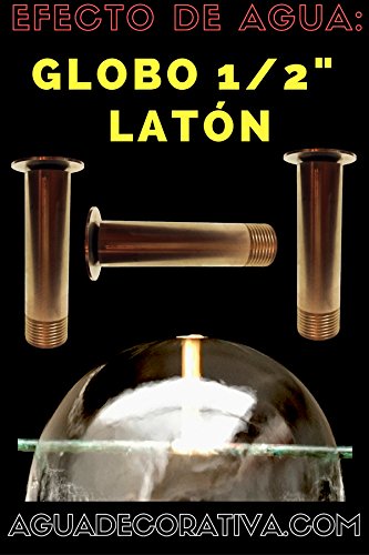 AGUADECORATIVA Gartenbrunnen – Ballon 1/2 Zoll Messing – (Pilz oder Wasserglocke) Düsen, Düsen, Rohre und Düsen für Teiche und Garten (BF-039)