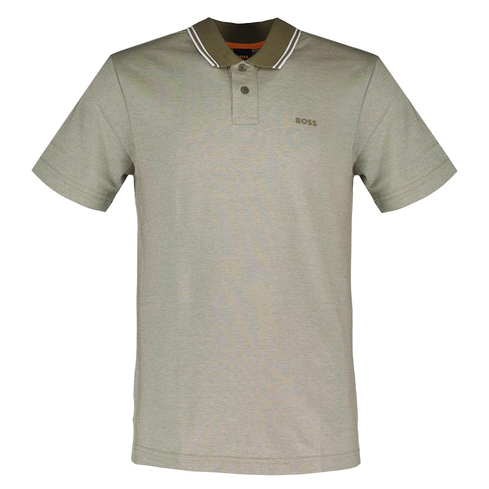 BOSS Herren PeoxfordNew Poloshirt aus Baumwoll-Piqué mit Logo-Print