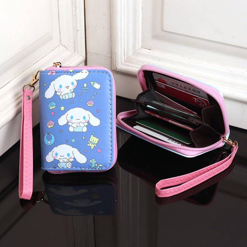 Wallets for Women Coquette Stuff, Cute Purse Coquette Cutecore Zipper Wallet Card Holder Kawaii Card Case Short Purse (Type-A)3