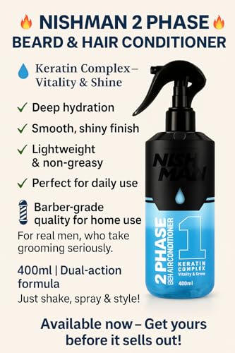 Nishman 2 Phase Beard & Hair Conditioner 400 ml image 4