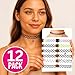 BodyJ4You 12PC Tattoo Choker Necklace for Women - 90s Choker Necklaces Y2K Fashion Trendy Vintage - Emo Black Choker Rainbow Disco Ball Charms Neon Green White - Stretchy Elastic Chokers Neck Lace