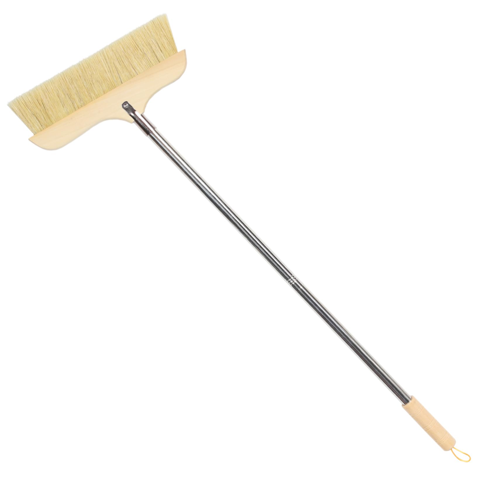 Levemolo Wooden Handle Bristle Broom Long Handle Sweeper Sweep Outdoor Floors Soft Bristle Brush Household