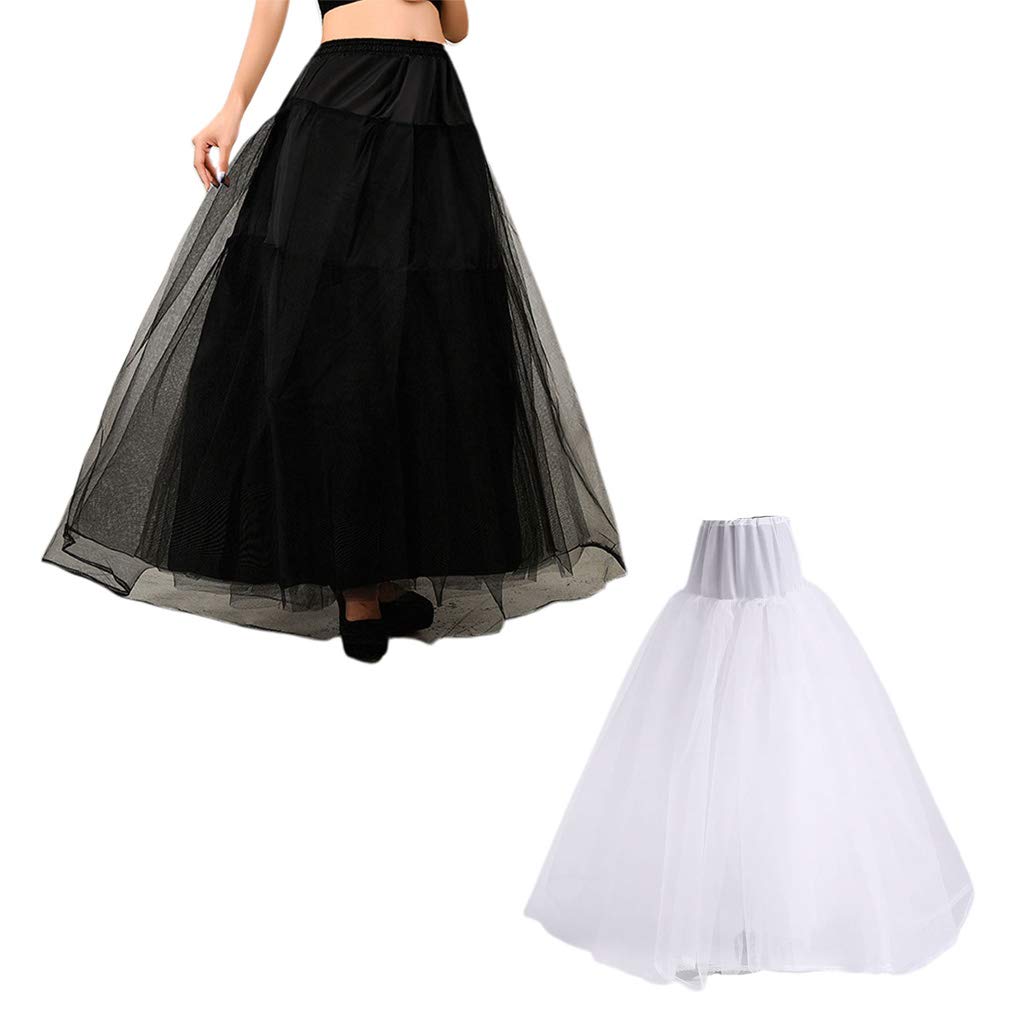 Jupon De Mariée Longueur Au Sol 6 Cerceaux GUMEI - Jupe Soutien Polyester Blanc Taille Unique