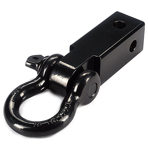 Fasmov Shackle Hitch Receiver Winch Receiver and Shackle D-Ring Universal Shackle Kit
