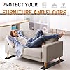 4 PCS 30Inch Non-Slip Furniture Rail Pads for Hardwood Floors and Other Types of Floors, Keeping Recliners, Sofas, Couches, Chairs, and Furniture in Place