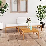 Cet ensemble de salon de jardin en bois, se démarquant par son design et ses coussins moelleux, est un excellent supplément à votre jardin, terrasse ou patio pour discuter avec votre famille et vos amis ou simplement profiter du beau temps