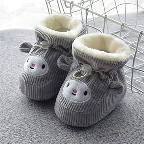 Boys 2t Dress Shoes Children Floor Boots Toddler Shoes Cotton Shoes Plus Velvet Thick Warm Soft Soles Cute Shoes Woolly Baby Shoes2