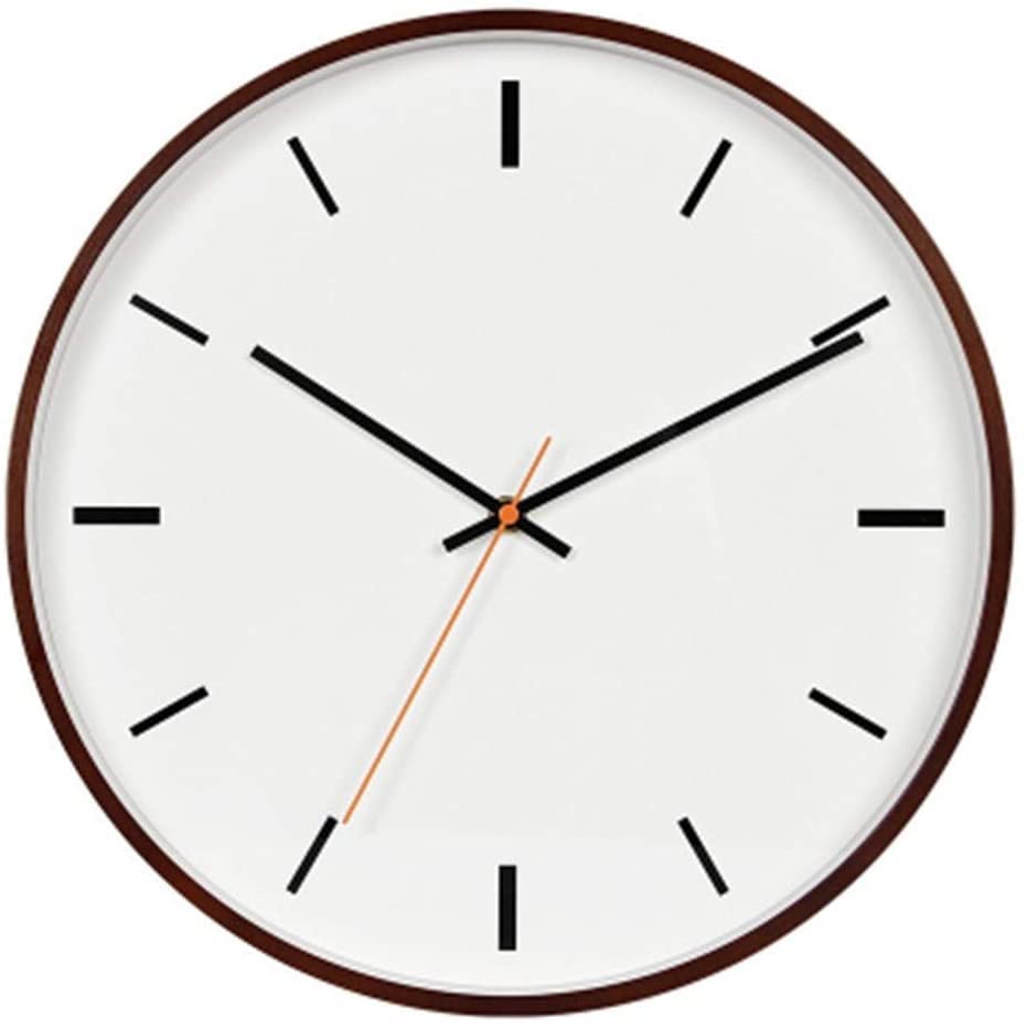 Grande horloge ronde à quartz en métal de style classique intérieur et grand magasin