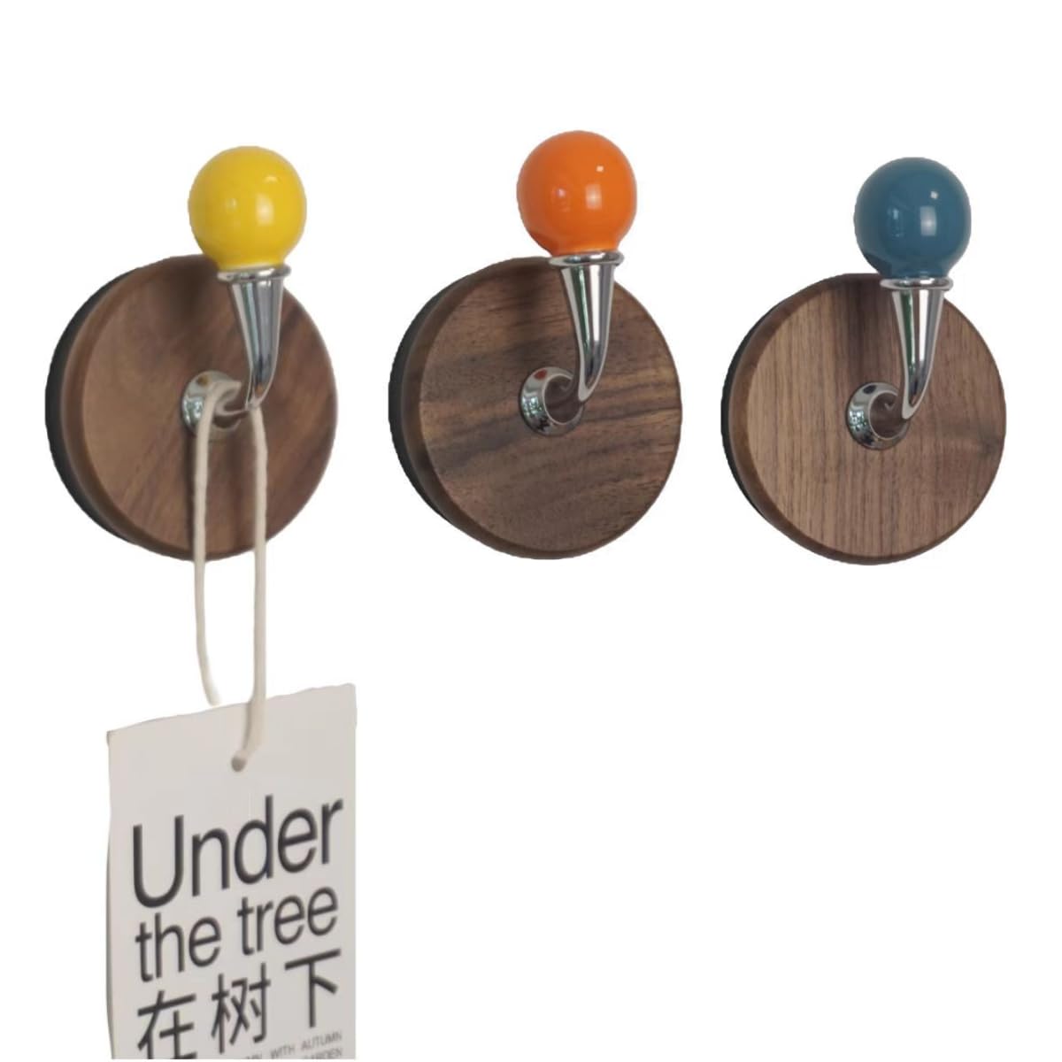 3 Pcs Colorful Magnetic Hooks Heavy Duty Magnet Hook Strong Neodymium Magnetic Coat Hooks Magnetic Hanger for Refrigerator, Metal Door, Locker for Hanging Towel, Coat, Bag, Umbrella (Q)