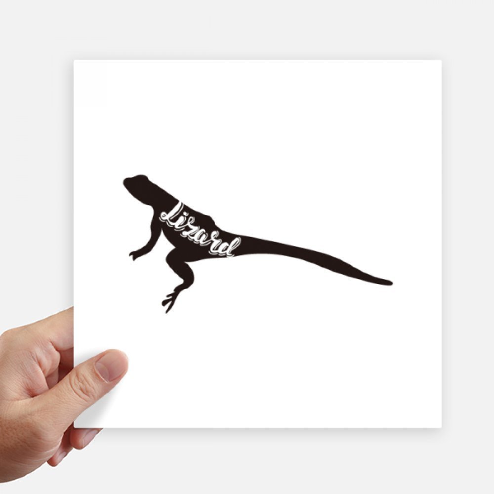 Pegatinas de lagarto negro quita el aburrimiento de tus paredes y maletas con este pack de 4