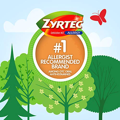 Zyrtec 24 Hr Indoor & Outdoor Allergy Liquid Gels Capsules, Cetirizine Hci Antihistamine, 40 Count #TOP5
