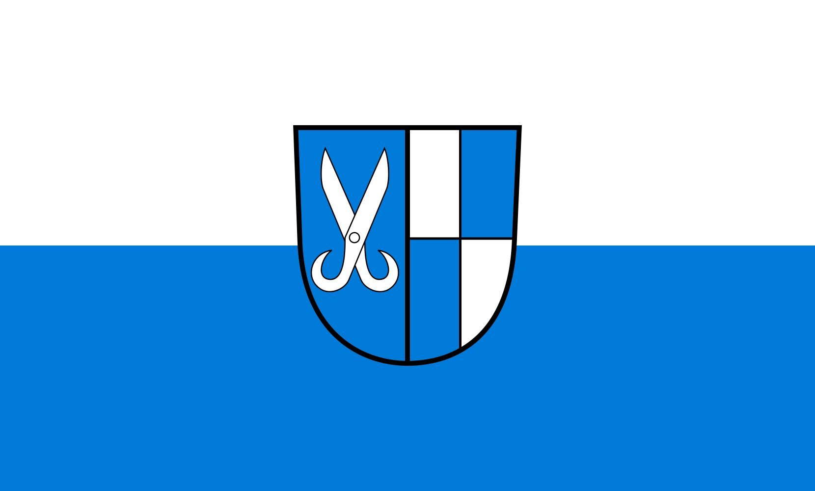 Drapeau Jungingen 90x150cm résistant au vent pour pavoiser sans usure