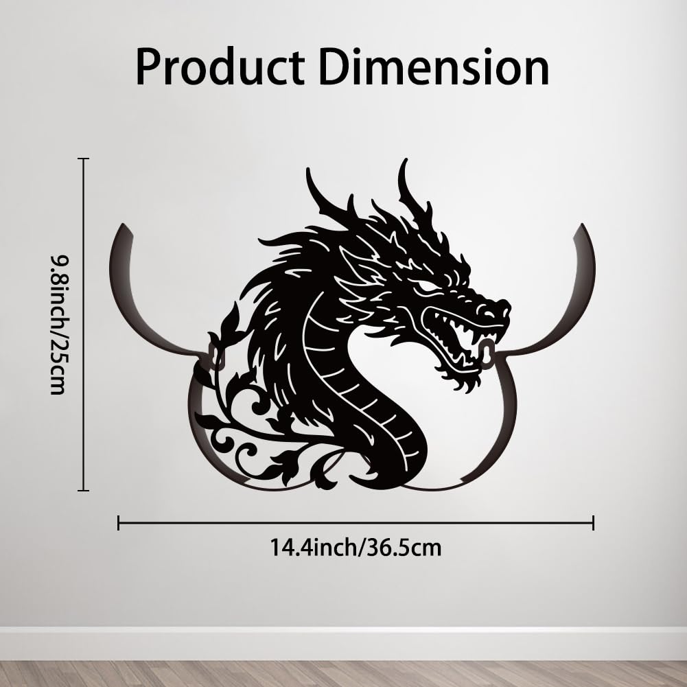 WADORN Porte-Rouleau Papier Toilette en métal Black Dragon Accessoires décoration médiévaux pour Salle de Bain avec Rangement supplémentaire pour 8 Rouleaux Décoration Amusante sur Pied Organisateur