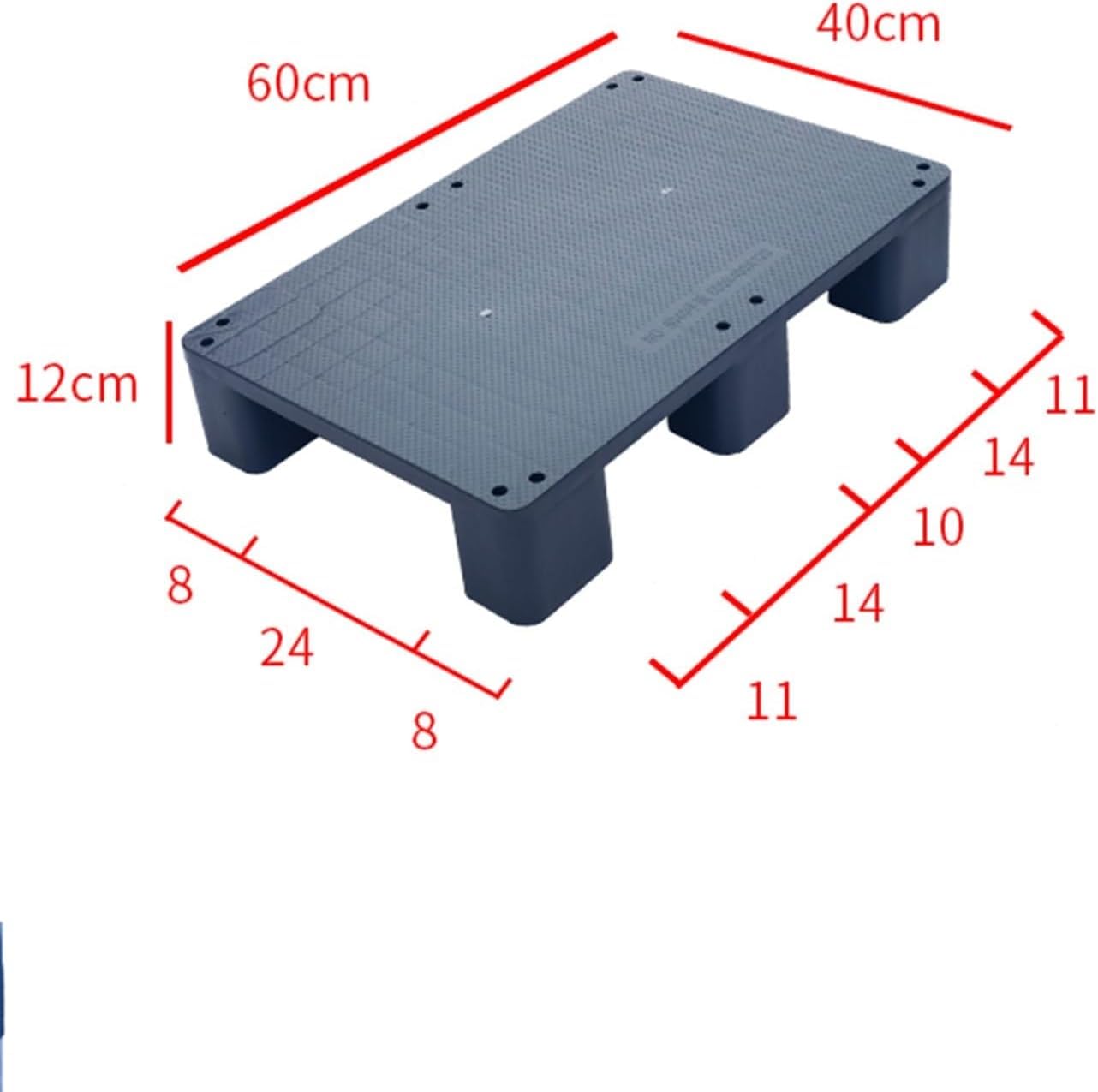 Palette en plastique robuste pour stockage de sous-sol – Palettes de sol légères, résistantes à l'humidité et à l'usure