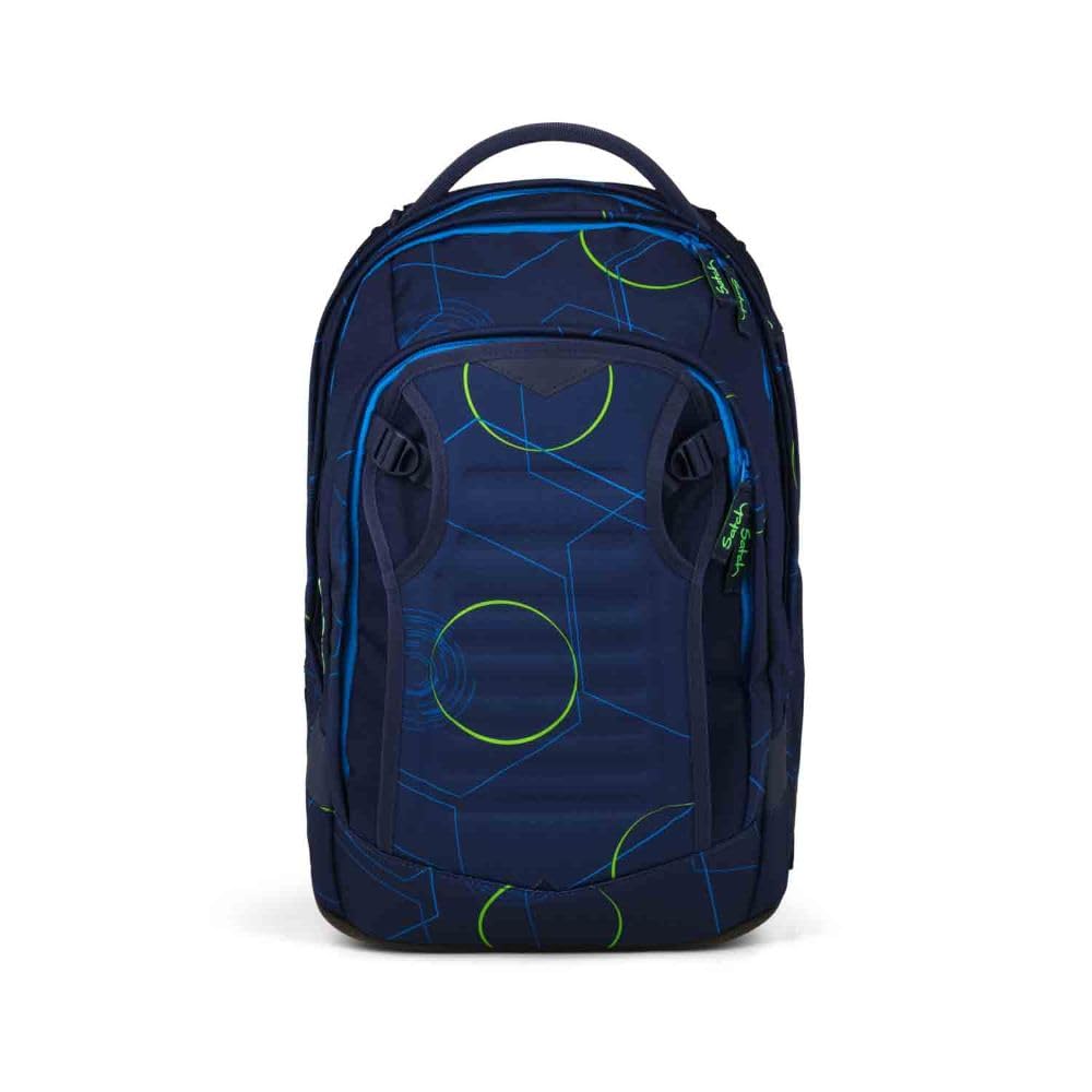 Satch Match Plus Schulrucksack Set 3tlg. inkl. Schlamperbox und Sportbeutel (Blue Tech)