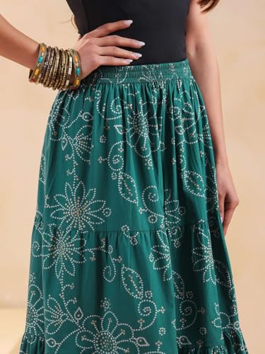 Rimeline green cotton skirt – image 4