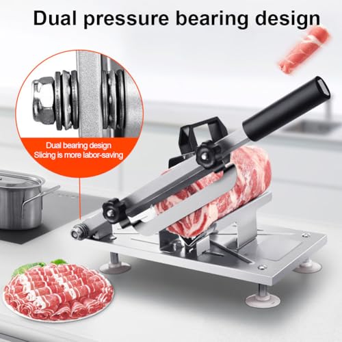 Cortadora manual de carne acero inoxidable 44.98 cm miniatura 4