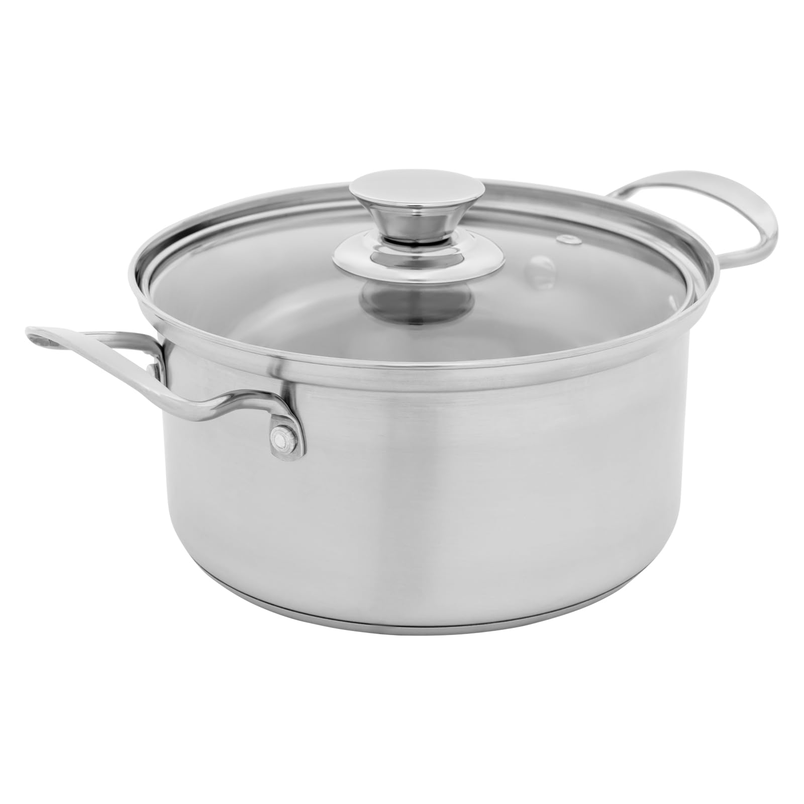 Set di pentole in acciaio inox, 3 pezzi, pentola per latte ispessita, set di pentole in acciaio inox, adatto per diversi scenari come frittura e cottura rapida