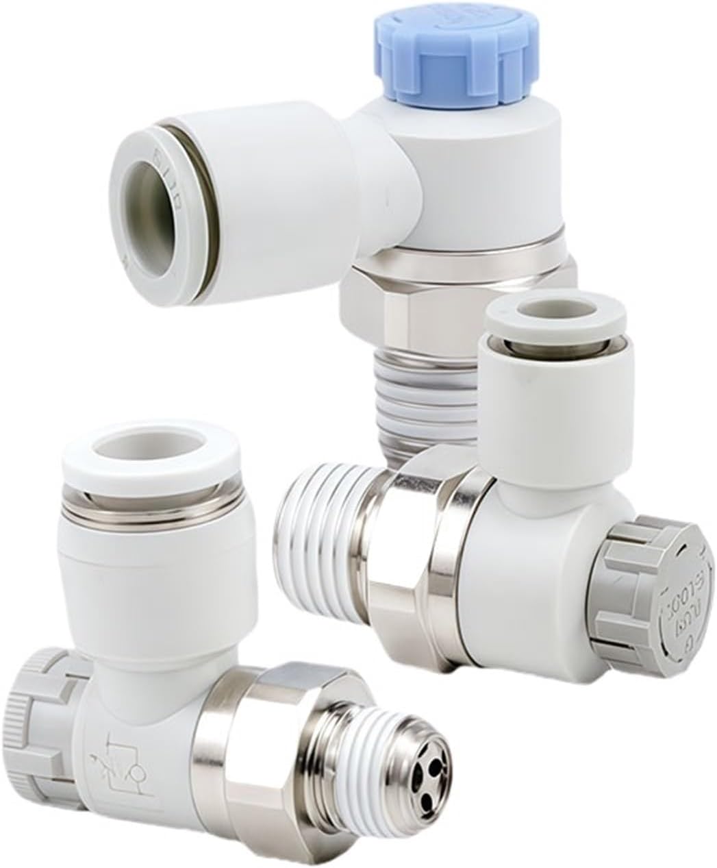 1pcs PTL Series Speed Controller with One-touch Fitting Meter-out Throttle valve Pneumatic fitting Thread 1/8 1/4 3/8 1/2"(PTL08,04A_20 PCS)