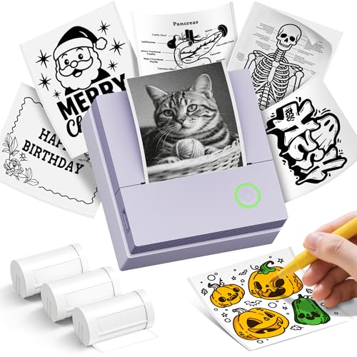 ETIKEZ Sticker Printer, PM290C Portable Mini Printer, Inkless...