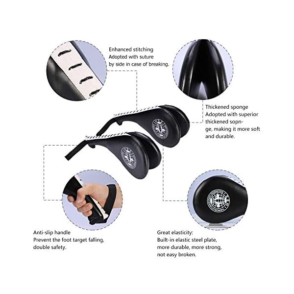 Taekwondo-Double-Kick-Pad-Target-Tae-Kwon-Do-Karate-Kickboxing-Training-TKD-Kicking-Pad-Practice-Kick-Target-Training-Double-Face-Kick-Foot-Pad-Martial-Arts-Equipment-Sporting-Goods-Paddle-Black Taekwondo Double Kick Pad,Target Karate Kickboxing Training TKD Kicking Pad,Practice Kick Target Training Double Face Kick Foot Pad,Martial Arts Equipment Sporting Goods Paddle - Black