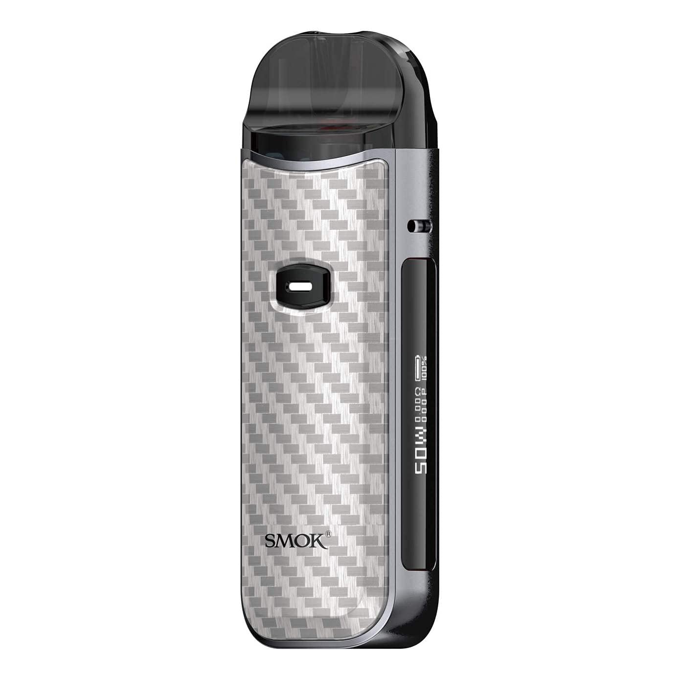 SMOKNord 50W Pod Kit | Starter Vaping Kit |No Nicotine (Silver Carbon Fiber)