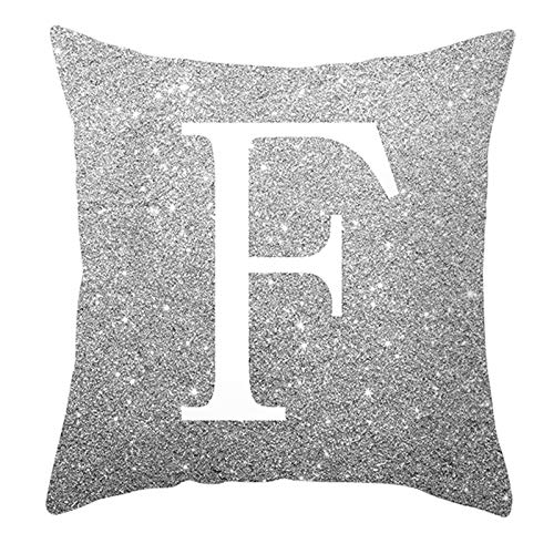 Amody Funda Cojin Cuadrado, Funda Cojines 50x50cm Letra F Patrón Fundas de Cojines para Exterior Style 7 Cover