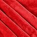 Exclusivo Mezcla Fleece Throw Blanket for Couch, Sofa, 300GSM Super Soft and Warm Blankets, Red Throw All Season Use, Cozy, Plush, Lightweight, 50x60 Inches