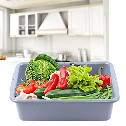 Lavabo de frutas rectangular de plástico grueso para limpieza y reciclaje 7