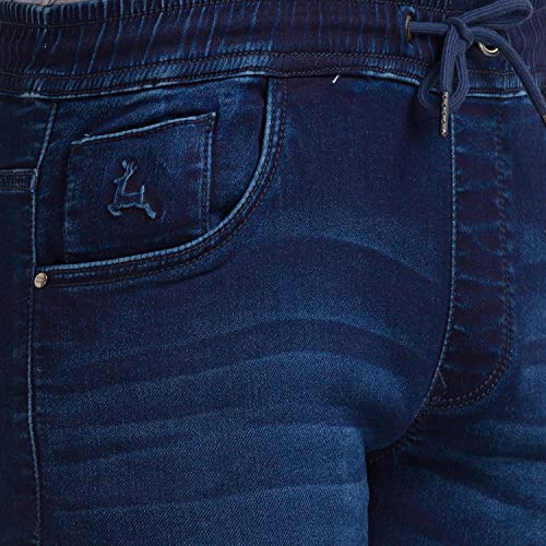 Image of Parx Cotton Dark Blue Denim Jeans for Men