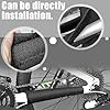 BIRLOZA 1 Pair Bicyclette Protège-chaîne Néoprène Protège-Base Chainstay Protecteurs élastique Souple pour Vélo Noir #4