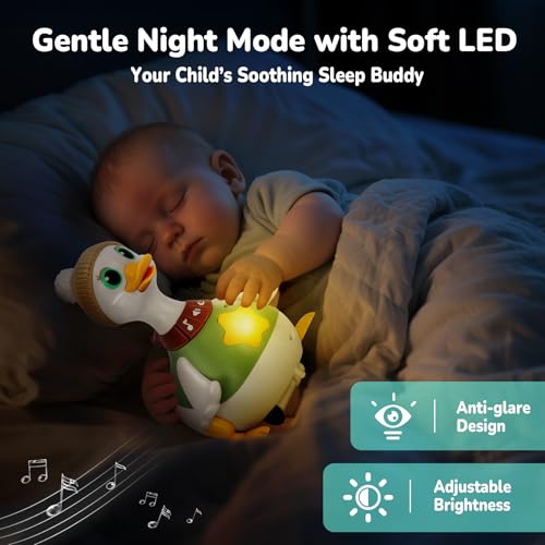 Aolieh Baby Toys 6-12 Months Crawling Toys with Lights and Music, Musical Dancing Duck Toy Set with Mama and Babys Tummy Time Toys Gift for Boys Girls 1 Year Old Easter Gifts Stocking Stuffers - Image 7