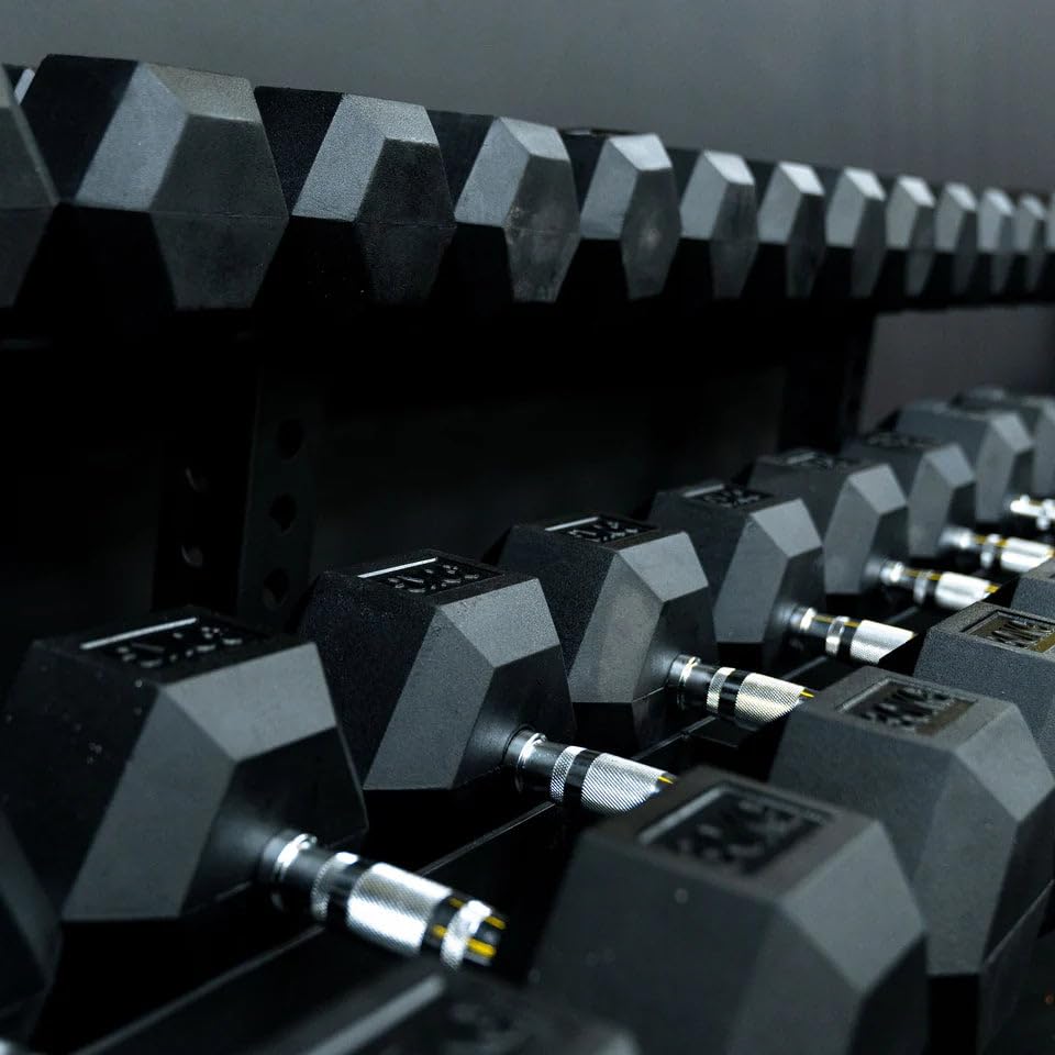 Hex Rubber Dumbbells 12.5kg (set) – Bild 5