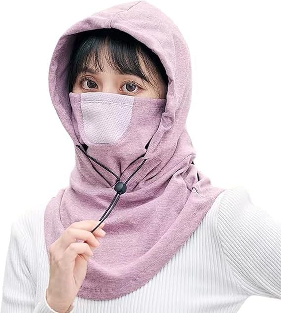 Image of AUGEN Warm Soft Fleece Bike Bicycle Face Mask Snood Hood Neck Scarf Fleece Balaclava Warm Full Face Cover Winter Camping Ski Hiking Snow Mask Beanie