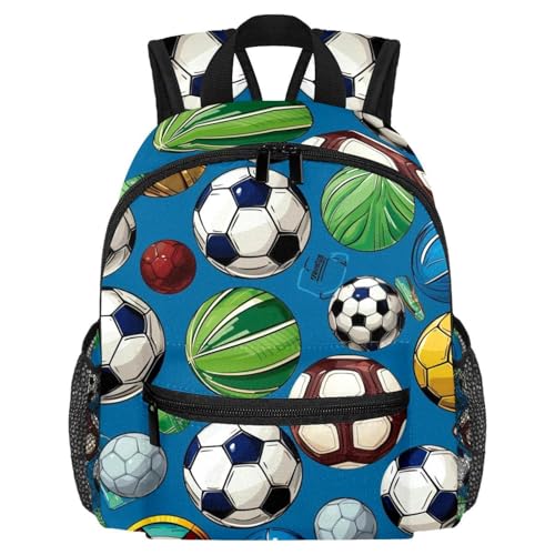 Sac à dos voyage enfant préscolaire football multicolore