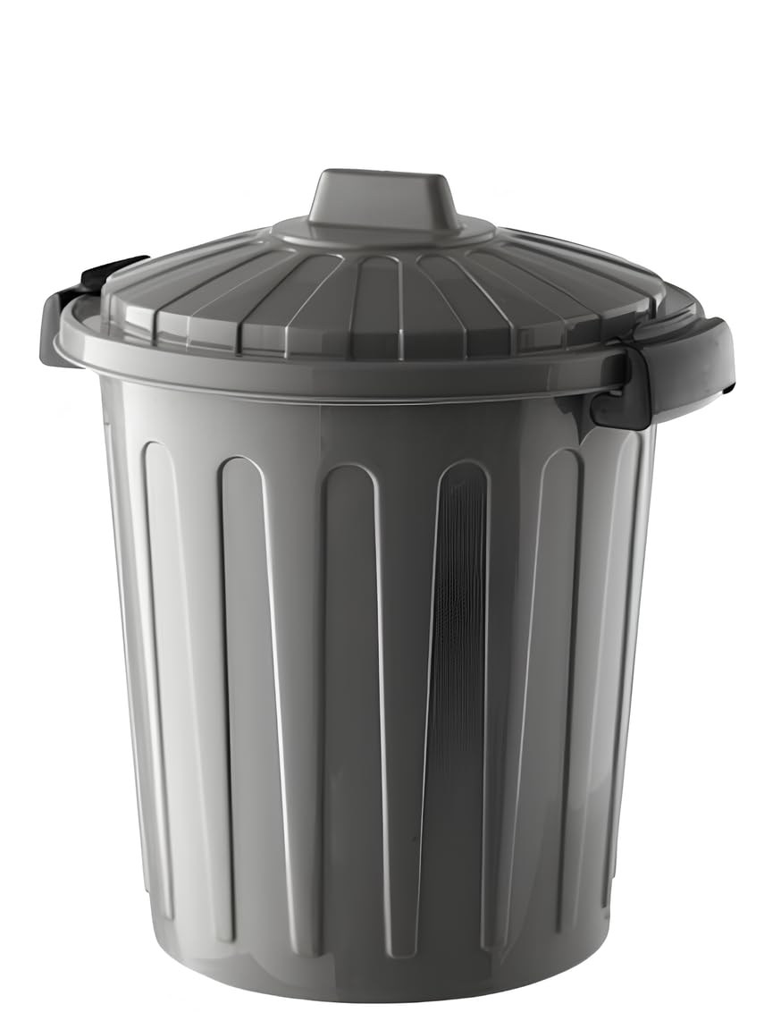 Patrumiera Curver Flip Bin 25L Grigio Argento - Coperchio Basculante - Foto 7