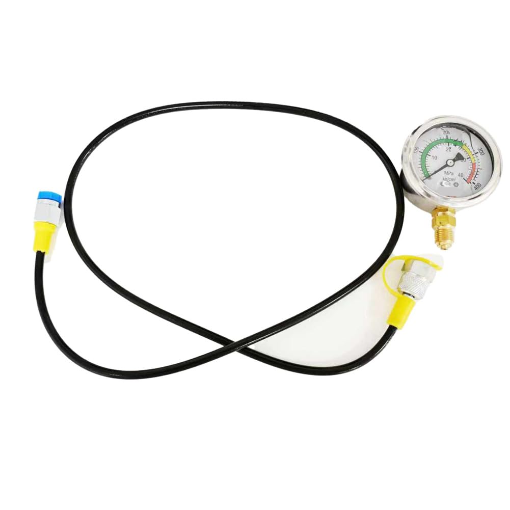 Jnchdghwa As Shown Hydraulic Hose Test Point Coupling 0-400Bar 6000Psi Gauge Hydraulic Hose Gauge Hydraulic Hose